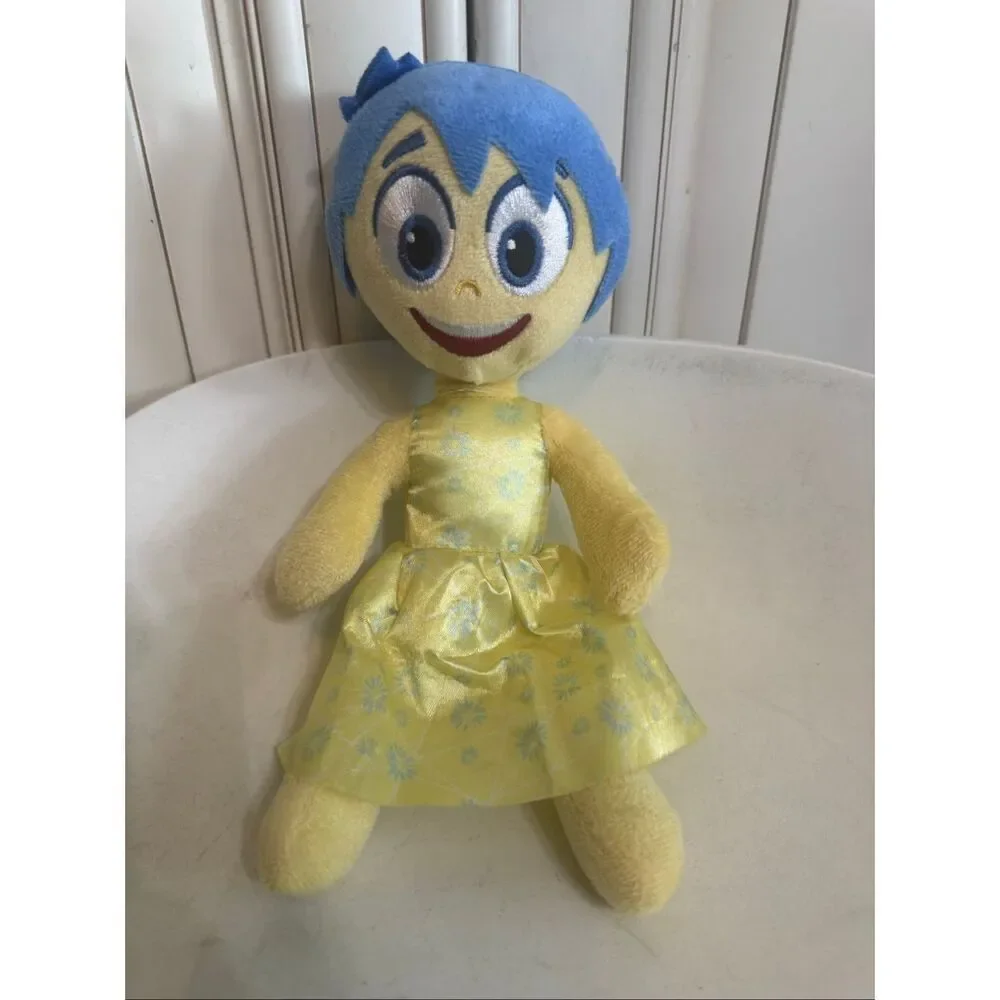 Disney Pixar Just Play Inside Out 2 Joy Plush Stuffed Toy Yellow Light Blue NWOT